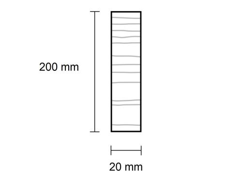 Forrammetræ eg 20 x 200 PETER-HOLMBERG