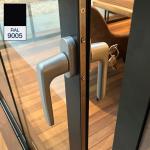 Håndtag med lås til Glasvæg Sort til Centerlukningssæt