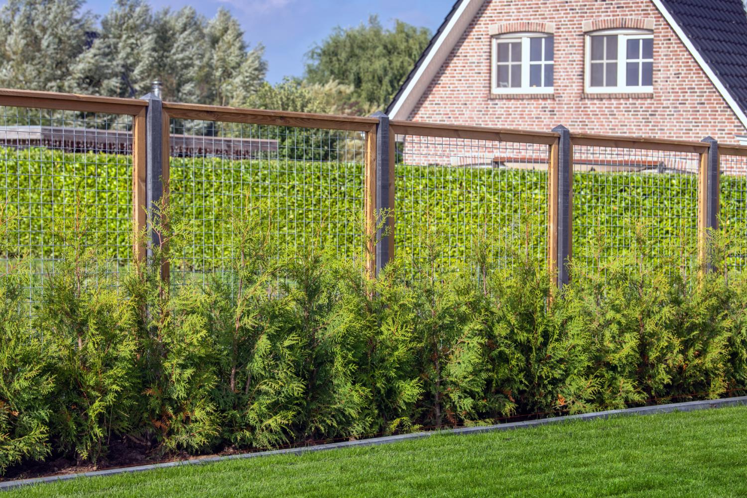 Rionet i Hårdttræs ramme 180 x 180 cm PETER-HOLMBERG