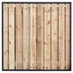 Perfect stålramme afslutning antracit – 180 x 180 cm til hegn og plankeværk PETER-HOLMBERG