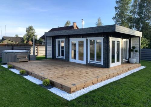 Saunahus med 3 rum  | 70 mm |   18 m2 PETER-HOLMBERG 