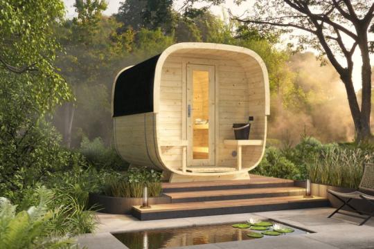 Sauna Cube 280 cm I 38 mm I Ubehandlet   