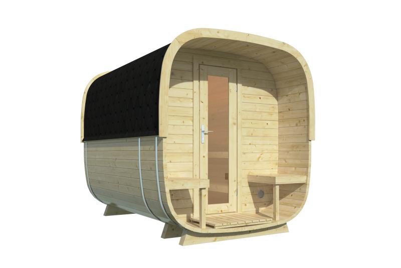 Sauna Cube 280 cm I 38 mm PETER-HOLMBERG 1