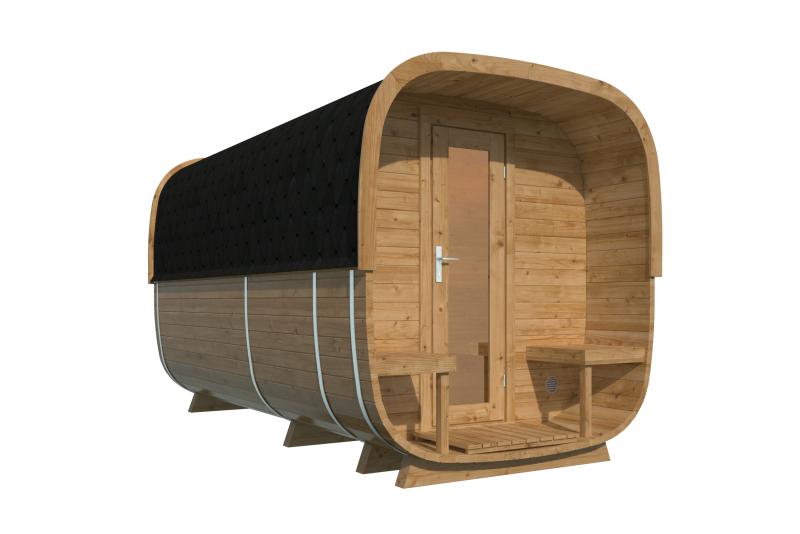 Sauna Cube 390 cm i Thermowood – 42 mm PETER-HOLMBERG 