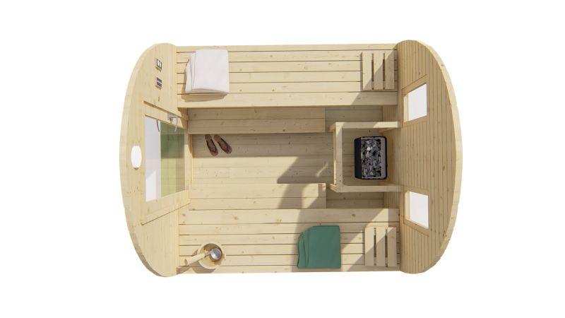 Sauna POD 260 cm I 38 mm PETER-HOLMBERG 