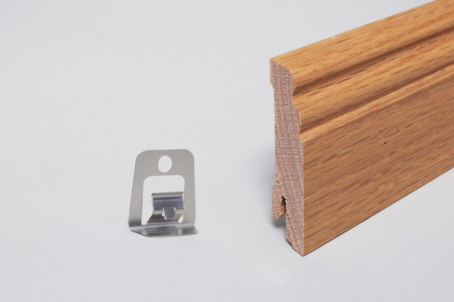 18 x 70 x 2420 mm Eg Almue Fodliste Massiv mat lak PETER-HOLMBERG