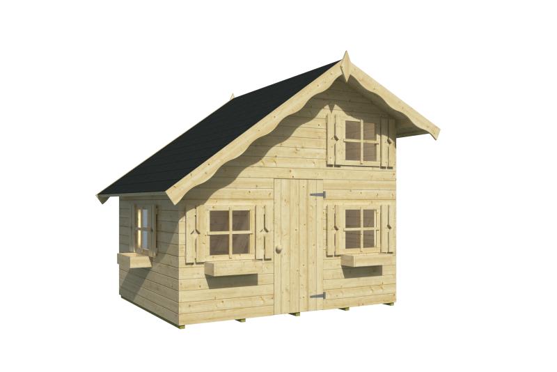 Legehus i træ  Iloa 3,9 m² med hems PETER-HOLMBERG 