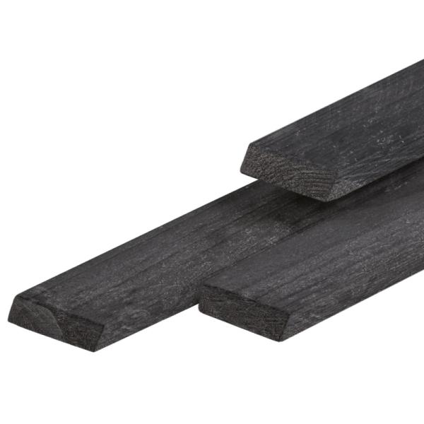 20 x 65 mm Rhombe Profil Høvlet Sortmalet Flere størrelser 