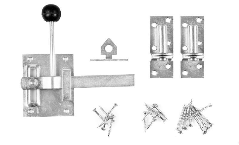 Kastanjelåge 120 cm bred – komplet med stolper – Naturhegn Låge – flere højder PETER-HOLMBERG 