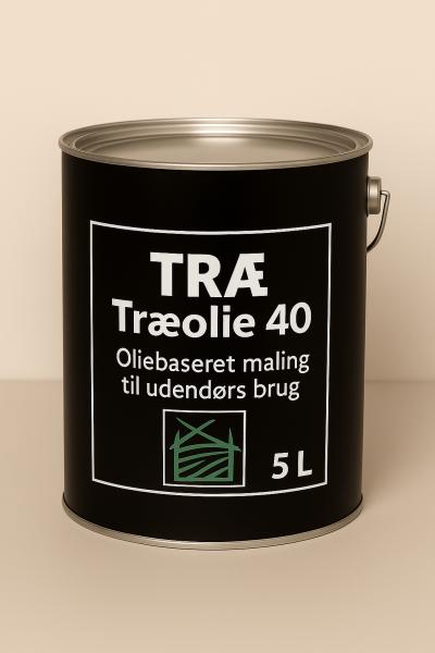 Dansk Træolie 40 - Udendørs brug 5 L