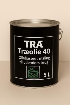 Dansk Træolie 40 - Udendørs brug 5 L