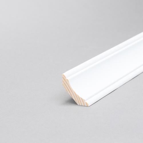 Dekorationsliste 29 x 29 x 2400 mm Fyr hvid PETER-HOLMBERG 