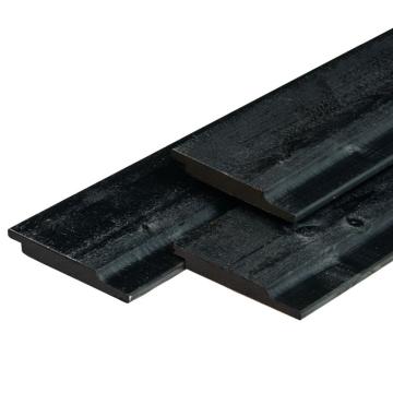 Facadebeklædning 19 x 145 mm Glat Høvlet Sortmalet FSC Flere varianter 