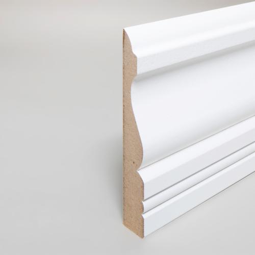 Dekorationsliste 18 x 117 x 2800 mm Hvid MDF Almue  PETER-HOLMBERG