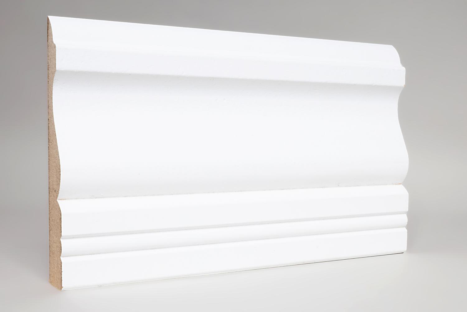 Dekorationsliste 18 x 117 x 2800 mm Hvid MDF Almue  PETER-HOLMBERG