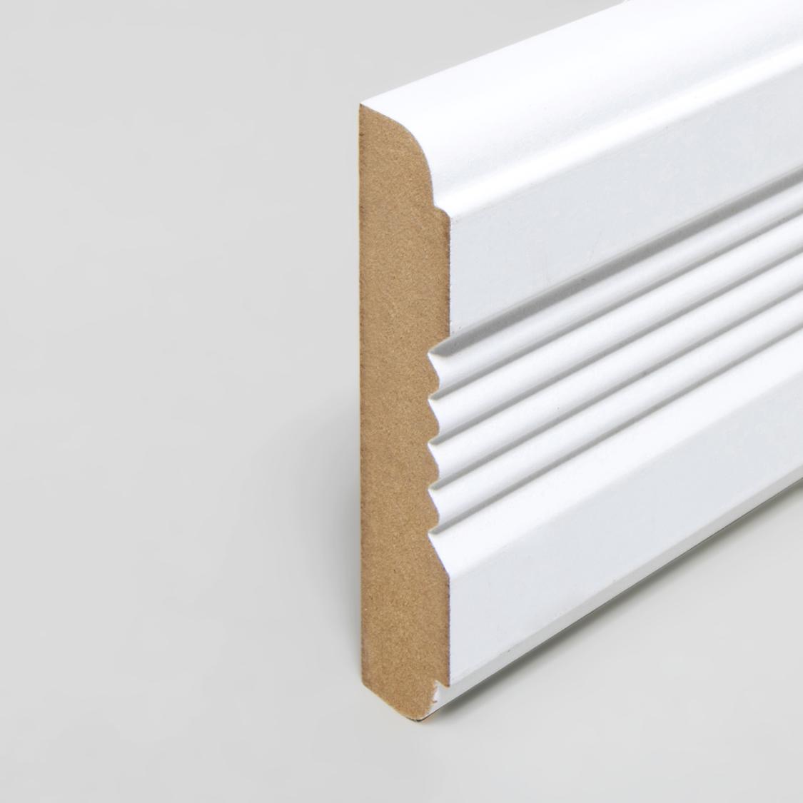 Dekorationsliste 16 x 75 x 2440 mm Hvid MDF PEFC PETER-HOLMBERG 1