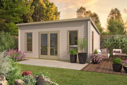 Bjælkehytte Gustav 44 mm 24,6 m2 PETER-HOLMBERG 