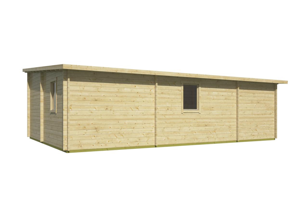 Bjælkehytte Palma 44 mm Ubehandlet 34 m2 PETER-HOLMBERG 