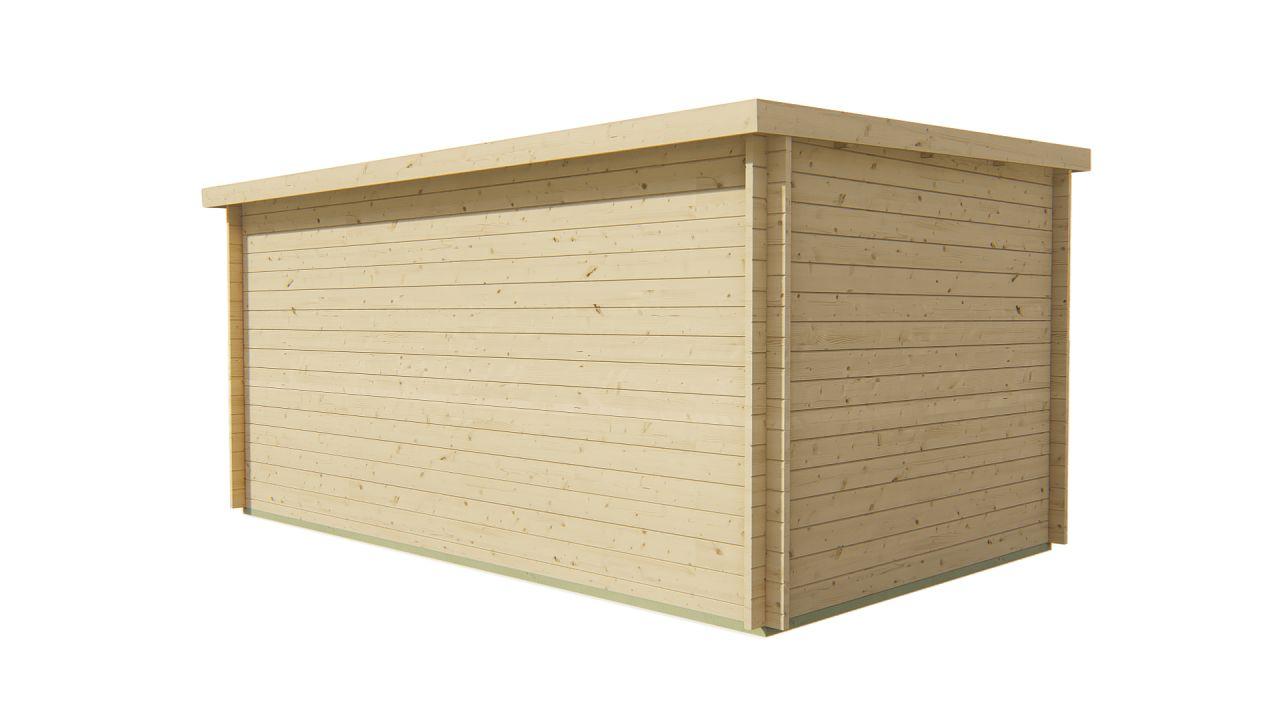 Bjælkehytte Skive 40 mm ubehandlet Gran 12,8 m2 PETER-HOLMBERG 