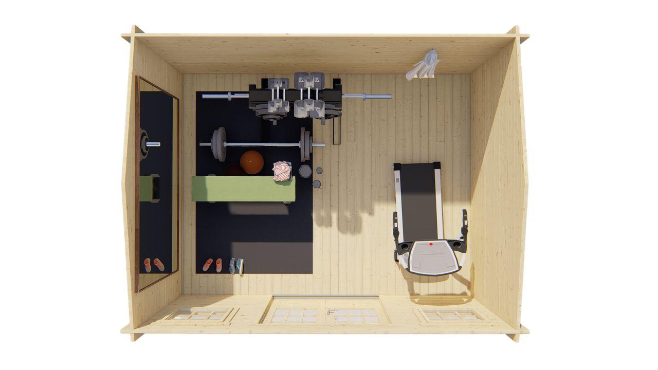 Bjælkehytte Jenny – 40 mm – 14,2 m² PETER-HOLMBERG 