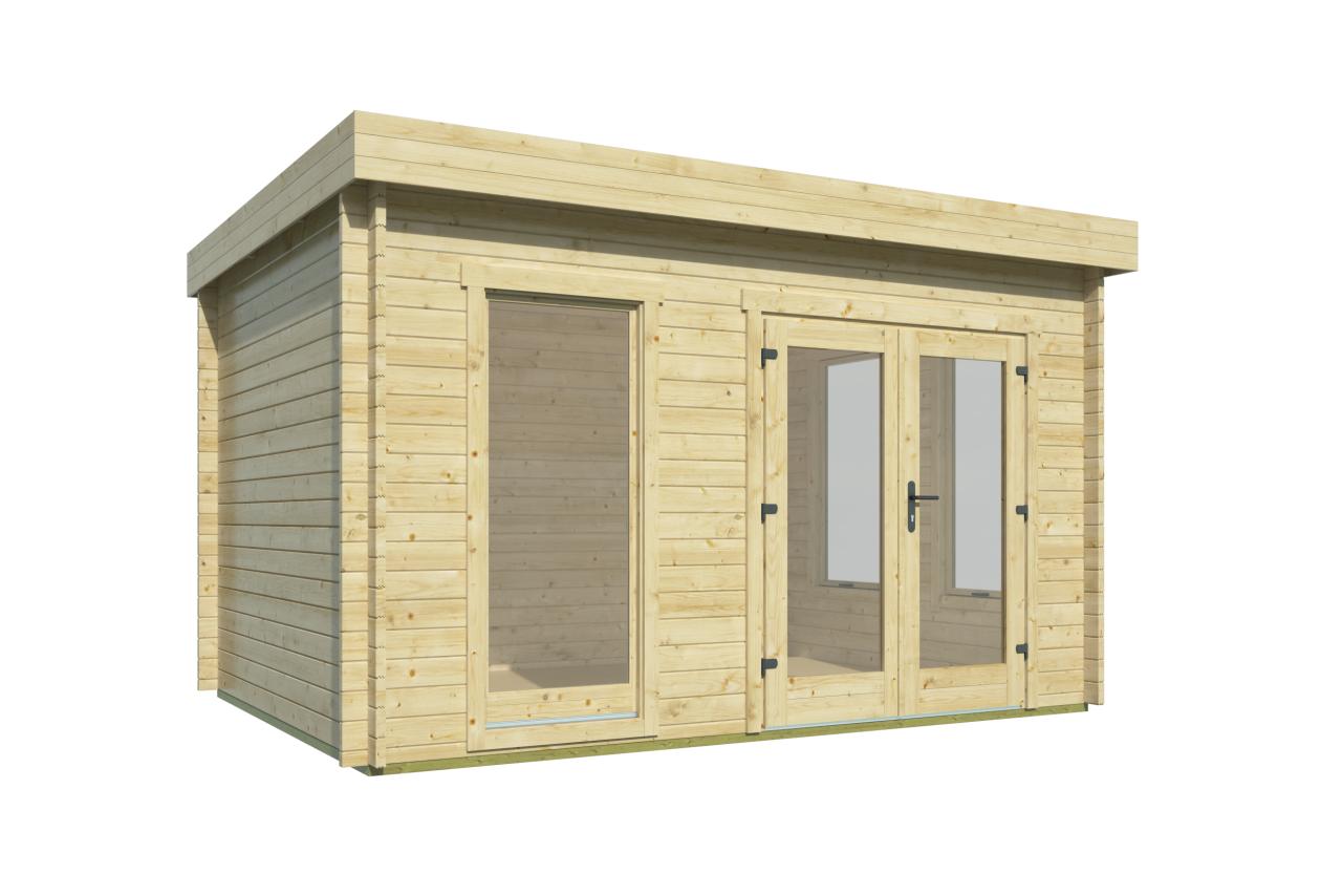 Bjælkehytte Jason havehus 40 mm 10,6 m2 PETER-HOLMBERG 