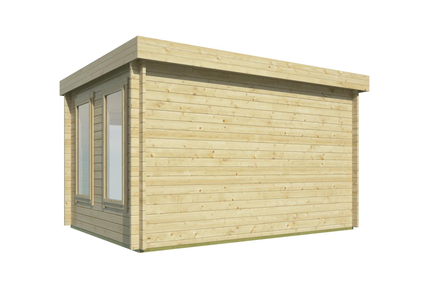 Bjælkehytte Jason havehus 40 mm 10,6 m2 PETER-HOLMBERG 