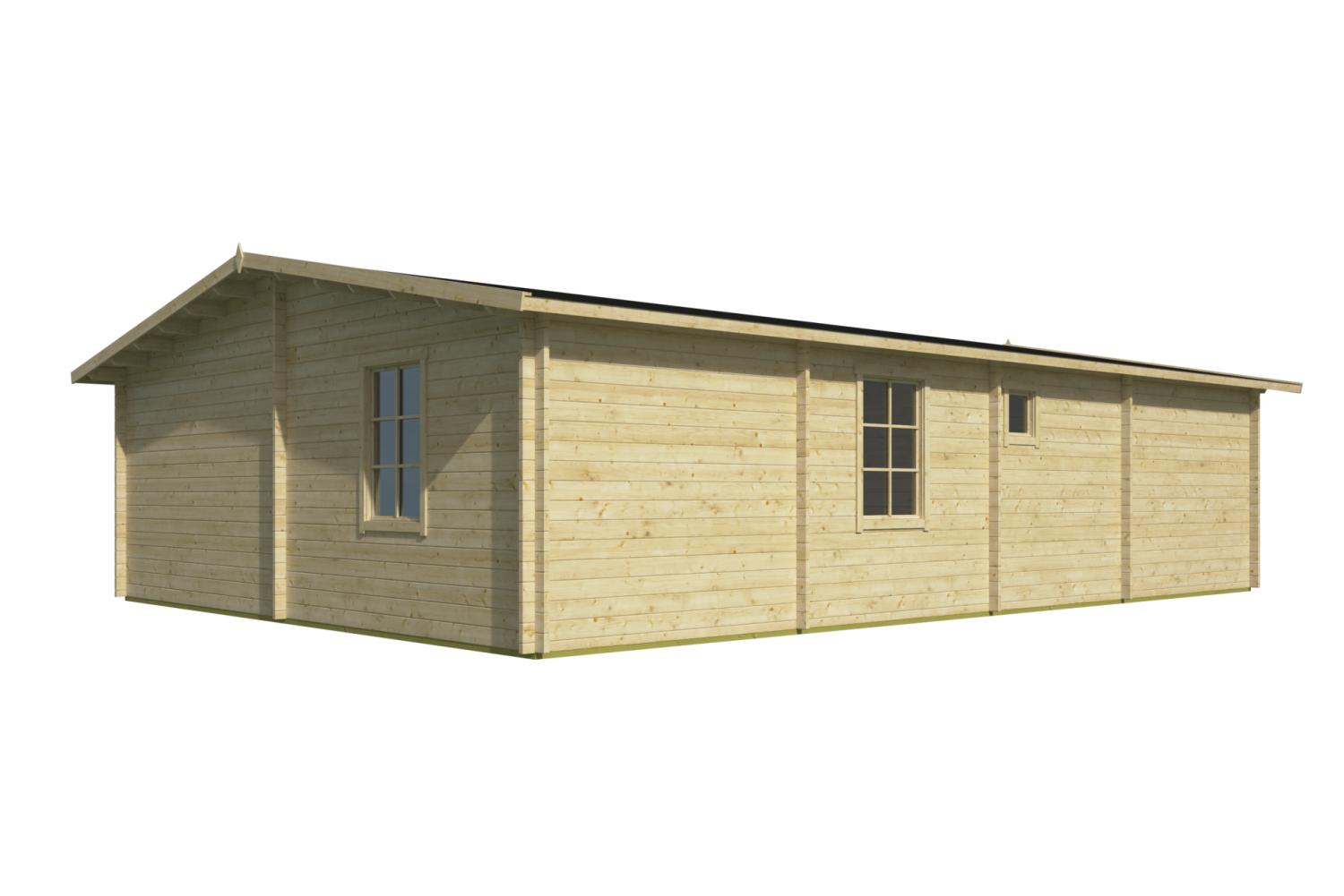 Bjælkehytte Løkken havehus 44 mm 59,9 m² PETER-HOLMBERG