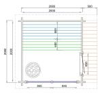 Saunahus Tampera 40 mm PETER-HOLMBERG 