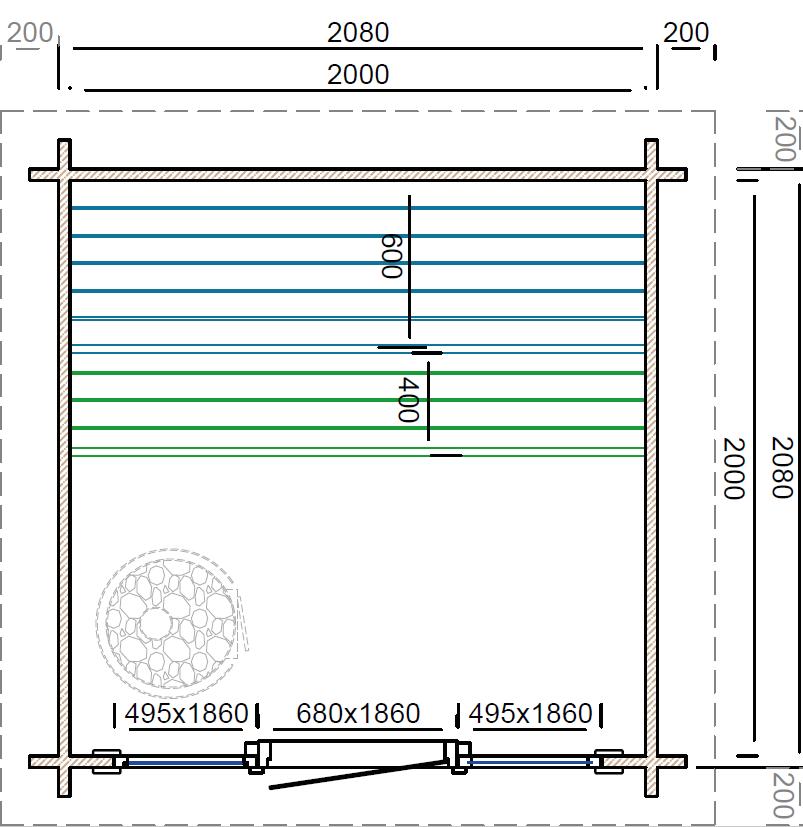 Saunahus Tampera 40 mm XXS PETER-HOLMBERG 