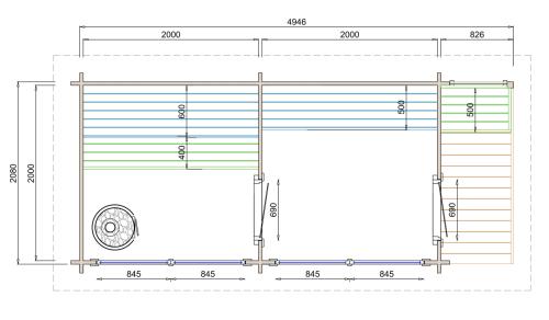 Saunahus Tampera L 40 mm 8,6 m2 PETER-HOLMBERG 