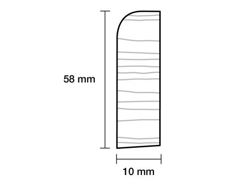 Fodliste 10x58 hvid FSC PETER-HOLMBERG 