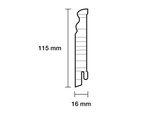 Almue Fodliste Fyr 16 x 115 mm folie PETER-HOLMBERG