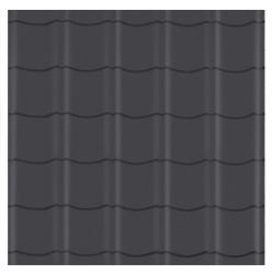 Antracit  Ståltagplader Glat tagsten 86 x 113,5 cm PETER-HOLMBERG