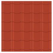 Rød Ståltagplader Glat tagsten 86 x 113,5 cm PETER-HOLMBERG