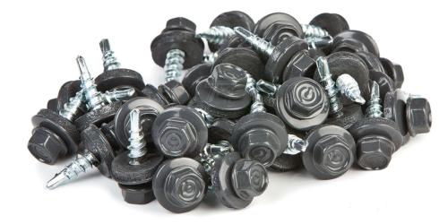 Stålpladeskruer 20 mm Antracit PETER-HOLMBERG