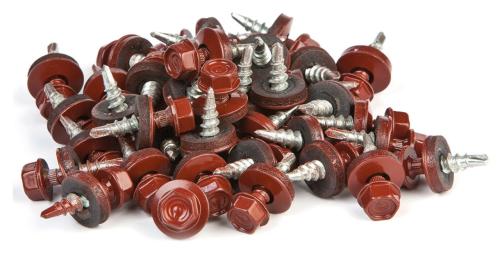 Stålpladeskruer 20 mm Rød PETER-HOLMBERG