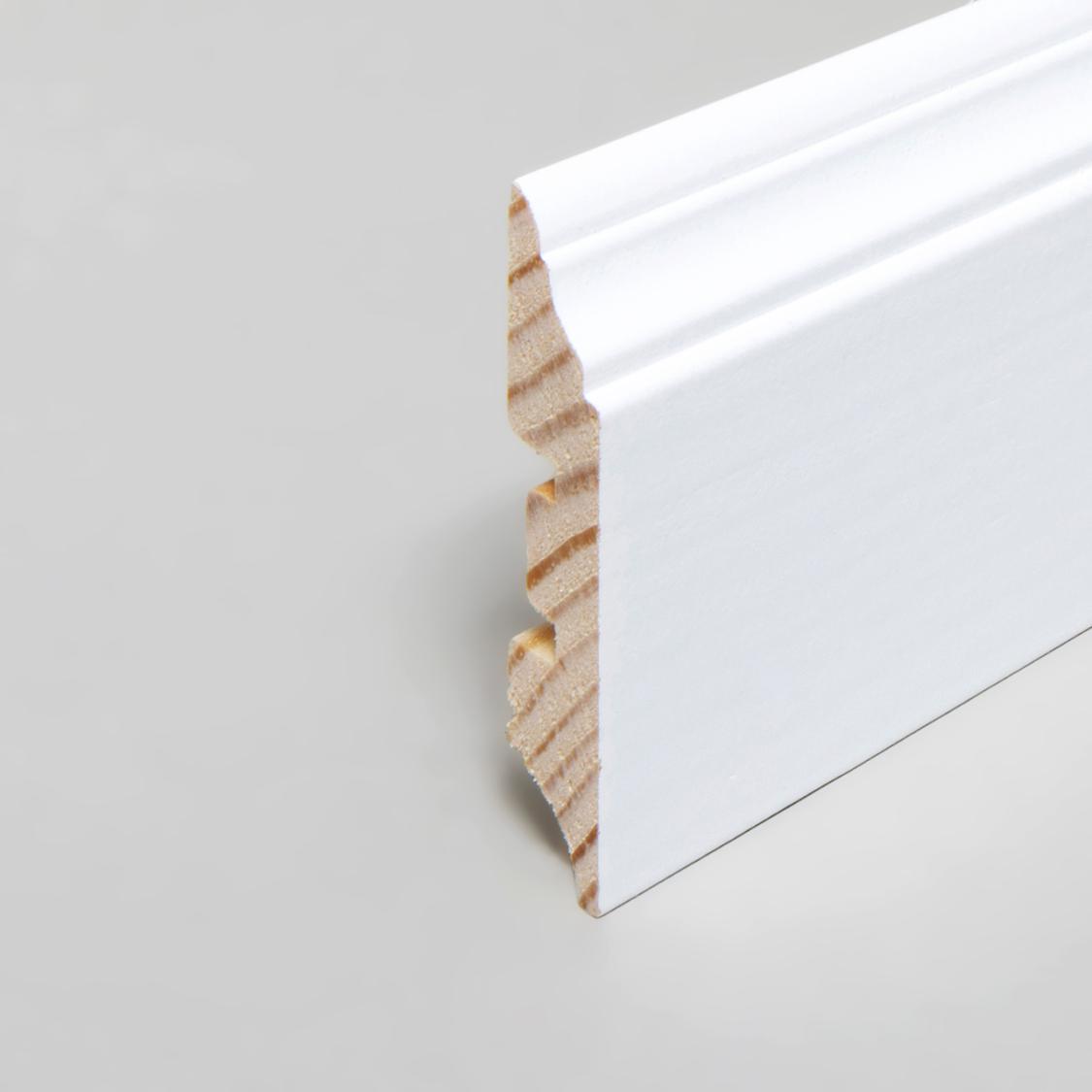 Almue Fodliste 13 x 58 x 2400 mm Hvid PETER-HOLMBERG