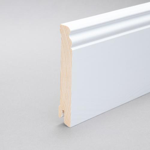 Almue Fodliste Fyr 18 x 115  mm Hvid Ral 9016 Massiv FSC PETER-HOLMBERG 