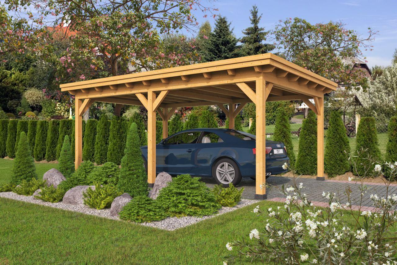 Carport 600 x 400 cm 14 x 14 cm stolper PETER-HOLMBERG