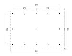Carport 600 x 400 cm 14 x 14 cm stolper PETER-HOLMBERG