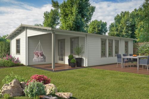 Bjælkehytte Løkken havehus 44 mm 59,9 m² PETER-HOLMBERG