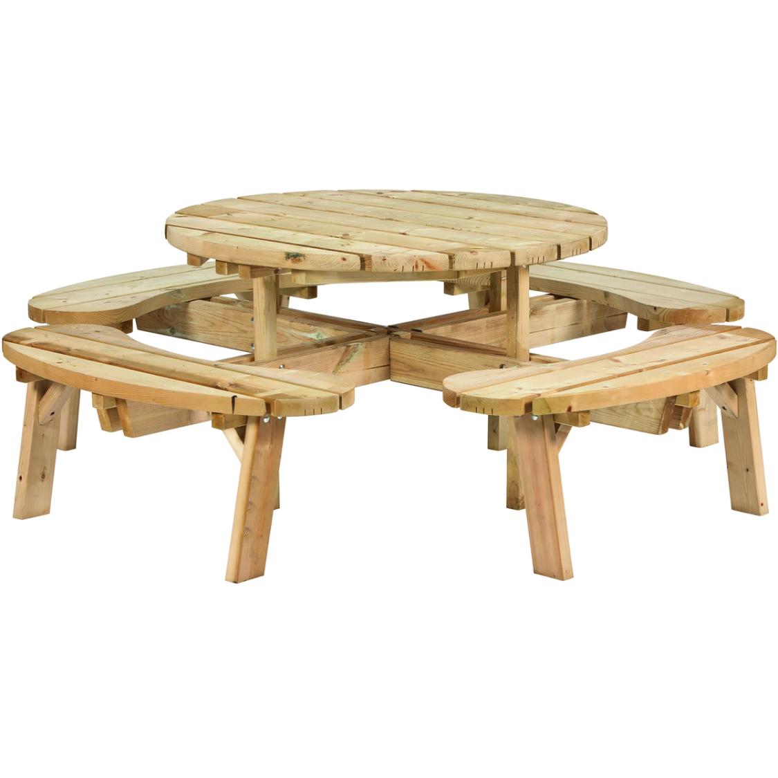 Rundbænk Ø219 - Bordplade størrelse Ø119 cm PETER-HOLMBERG