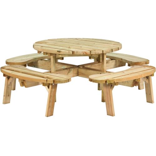 Rundbænk Ø219 - Bordplade størrelse Ø119 cm PETER-HOLMBERG