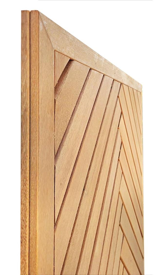 Træfliser Hårdttræ sildeben 100 x 100 cm Bangkirai PETER-HOLMBERG 