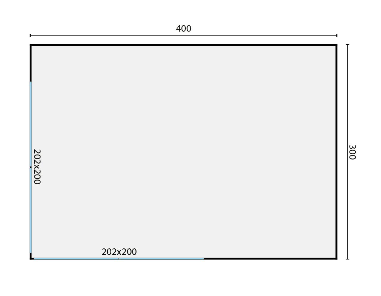 Havehus Rico 28 mm – 400 x 300 cm PETER-HOLMBERG 1