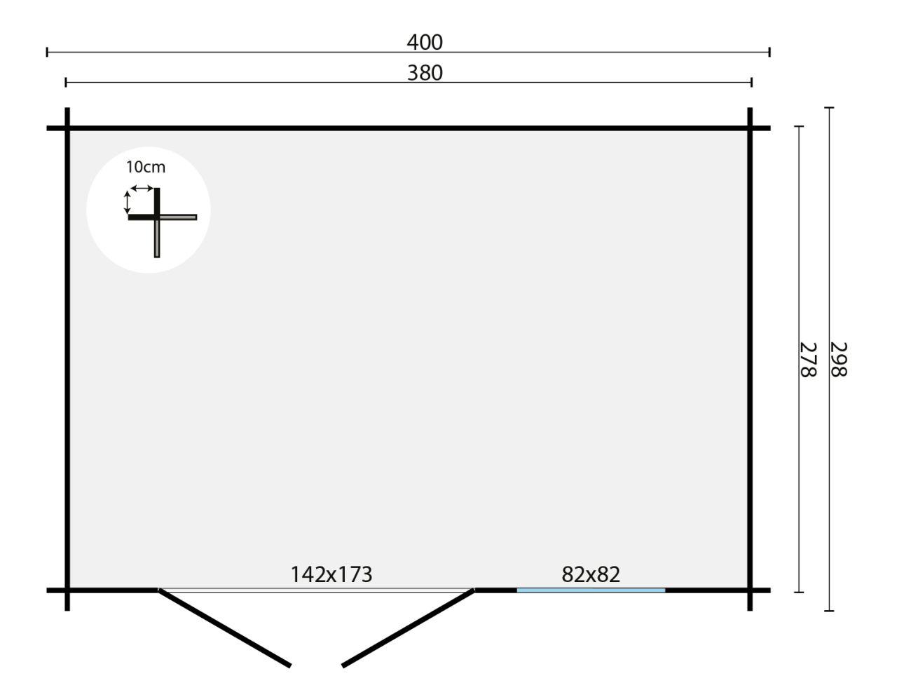 Bjælkehytte Bjerringbro 28 mm PETER-HOLMBERG 