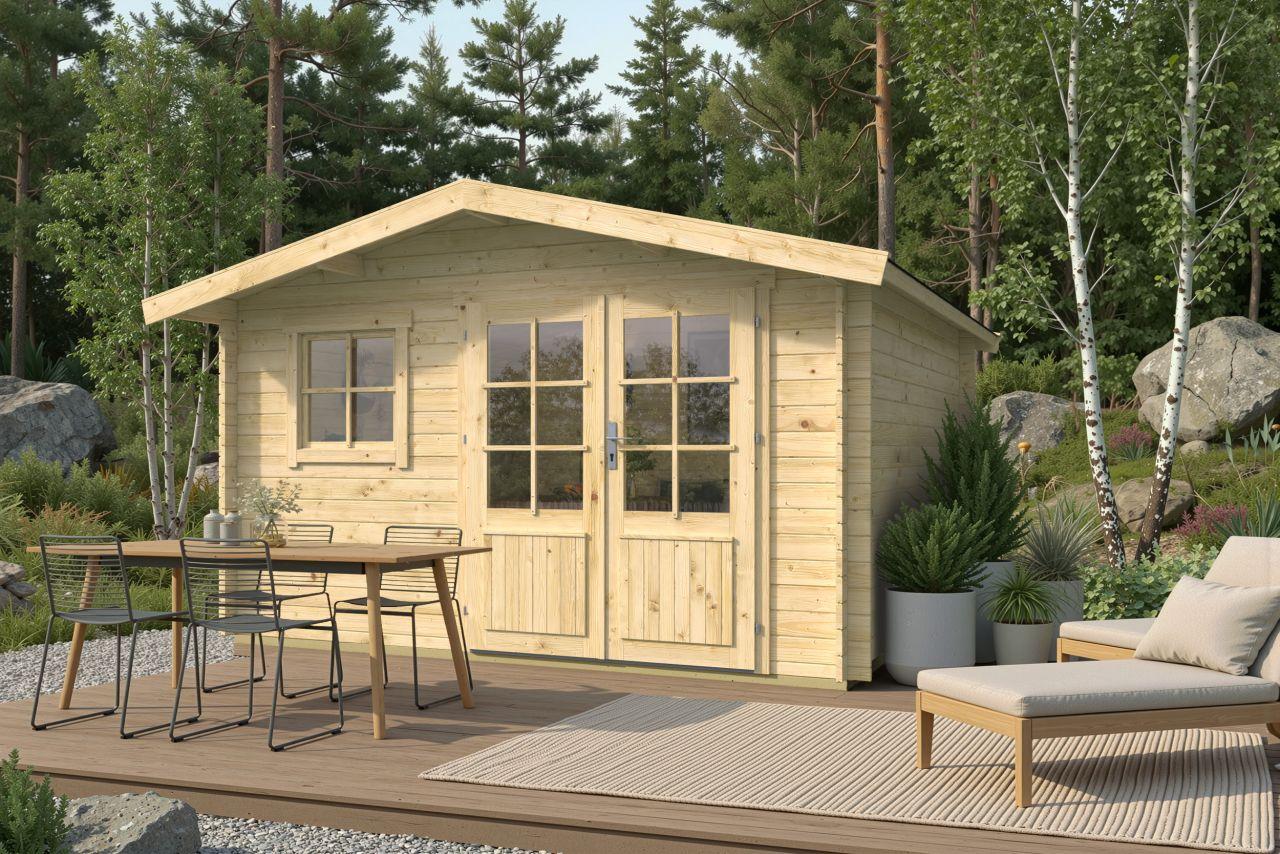 Bjælkehytte Otterup 28 mm 11,4 m2 PETER-HOLMBERG 