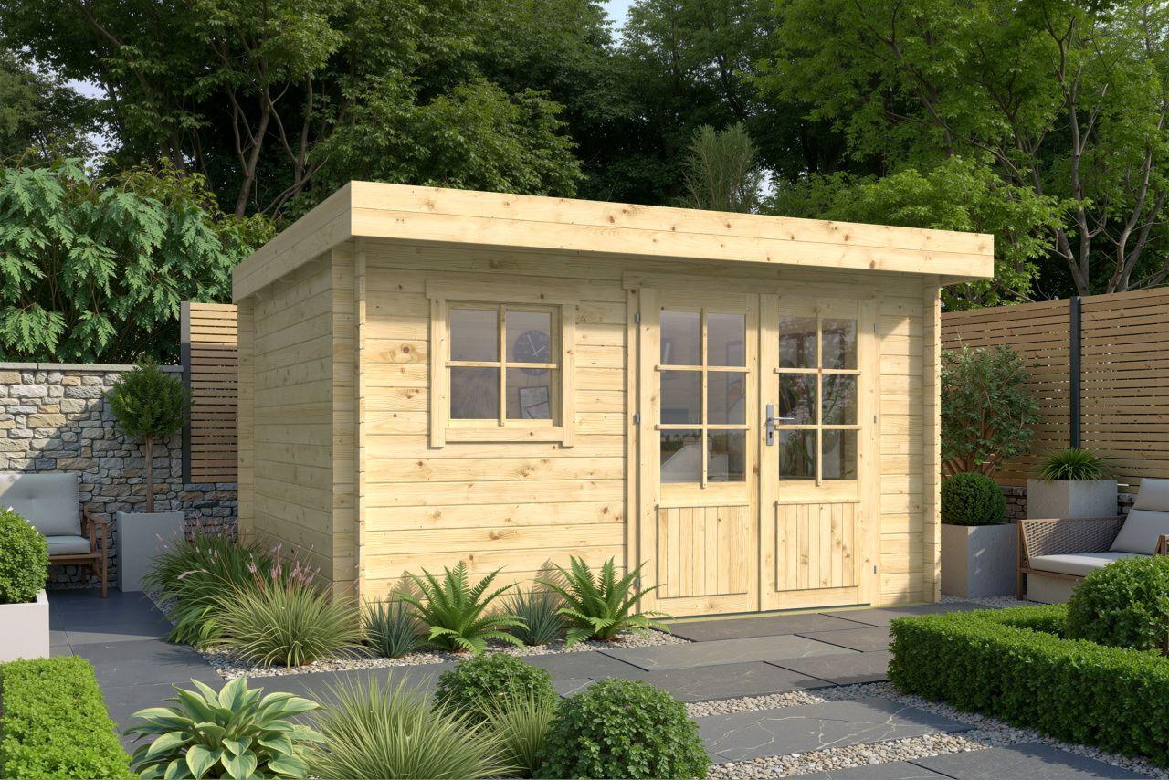 Bjælkehytte Maribo 28 mm 9,5 m2 PETER-HOLMBERG 