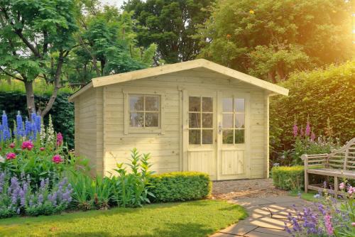 Bjælkehytte Funder 28 mm – 9,52 m² PETER-HOLMBERG 