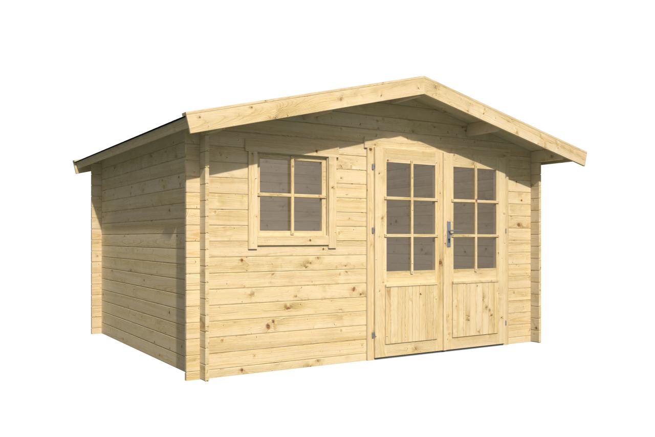 Bjælkehytte Funder 28 mm – 9,52 m² PETER-HOLMBERG 